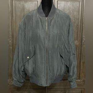 Vintage Praino Black Silk doublelure jacket. Size Large